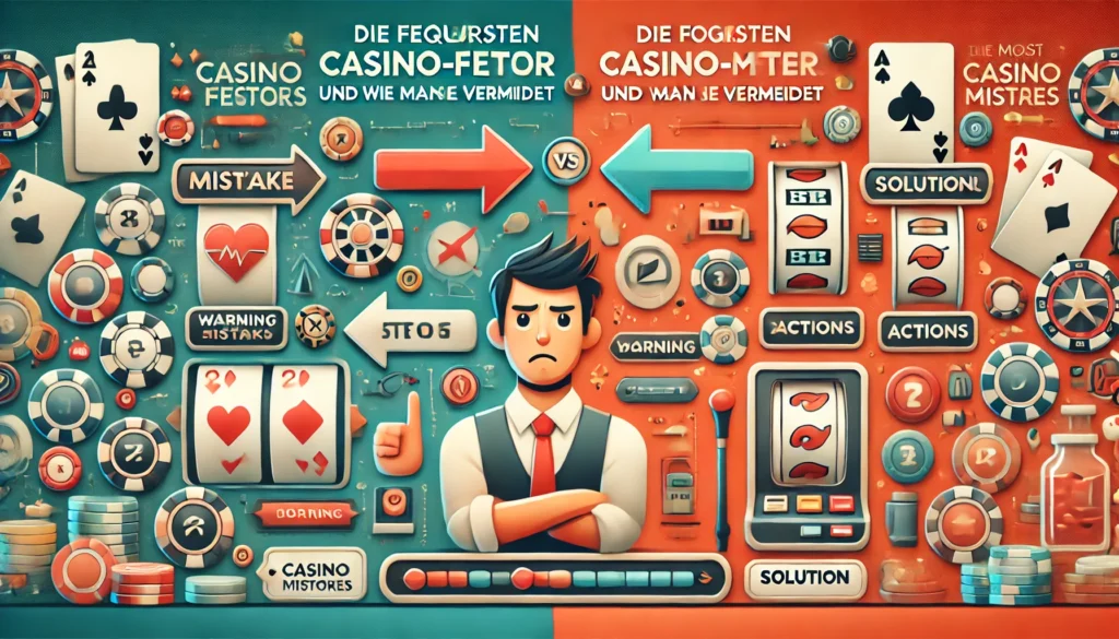 DALLE 20250327 141018 An informative and eyecatching 169 banner image for a blog post titled Die häufigsten CasinoFehler und wie man sie vermeidet The most common cas CasinoWikiReview