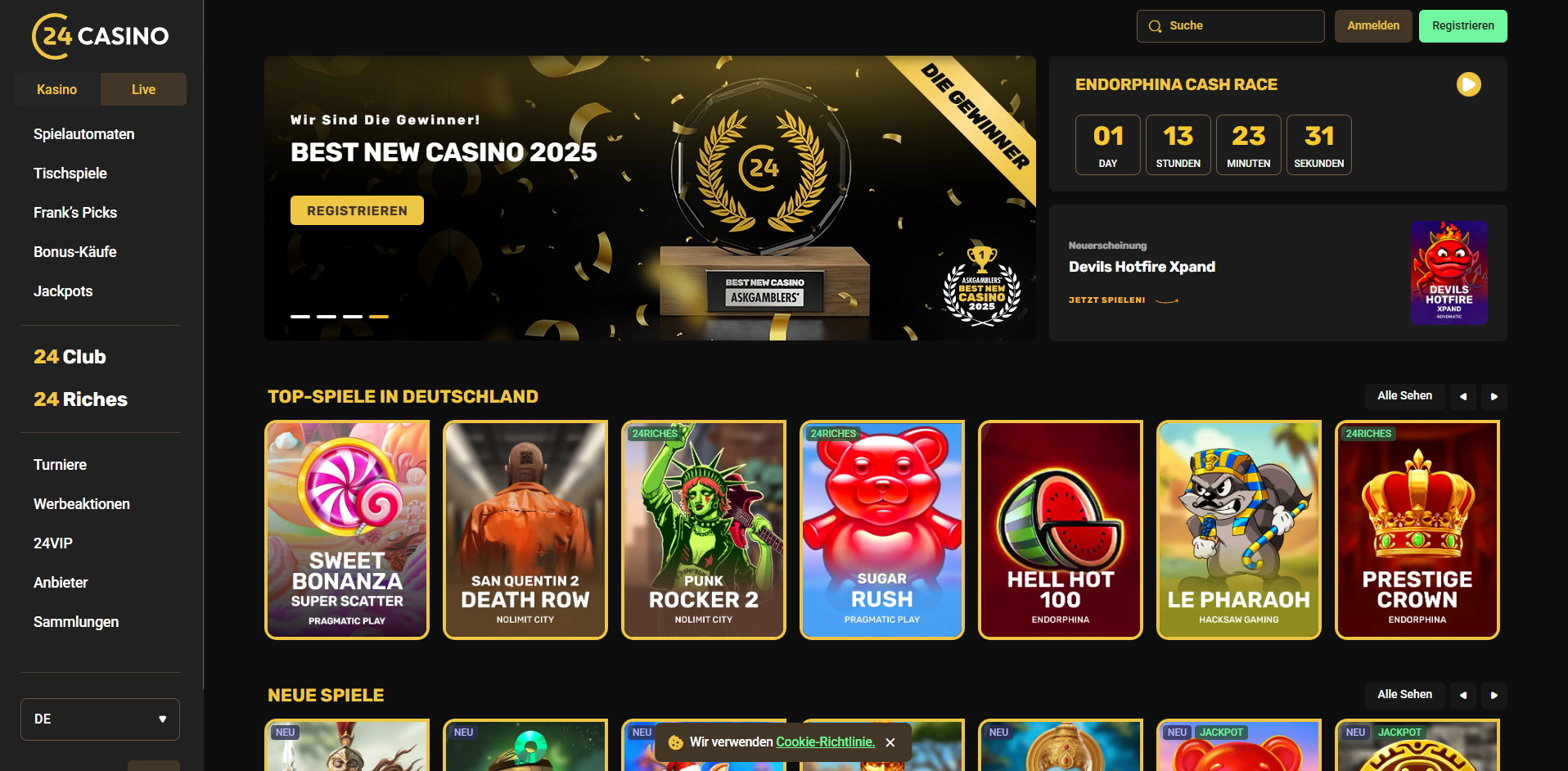 24Casino Startseite