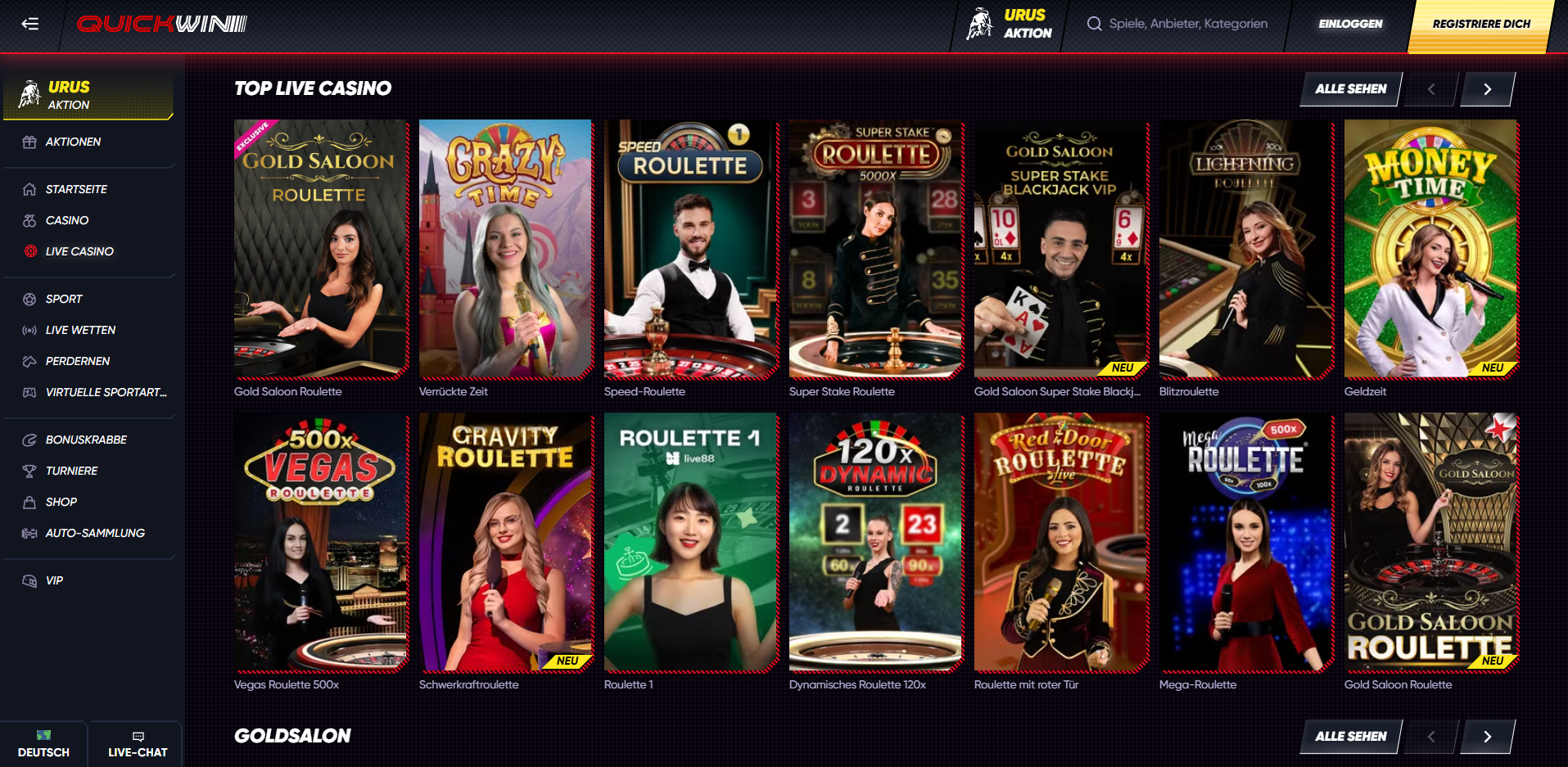 Quickwin Live Casino