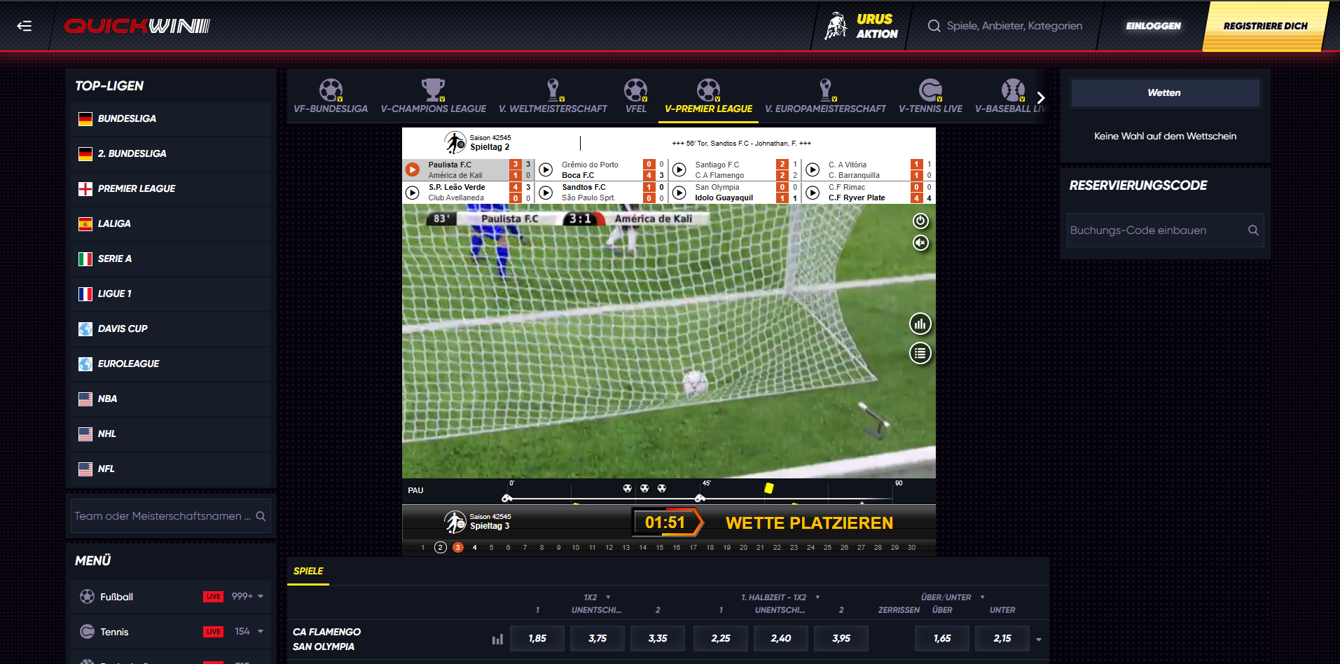 Quickwin Virtuelle Sportwetten
