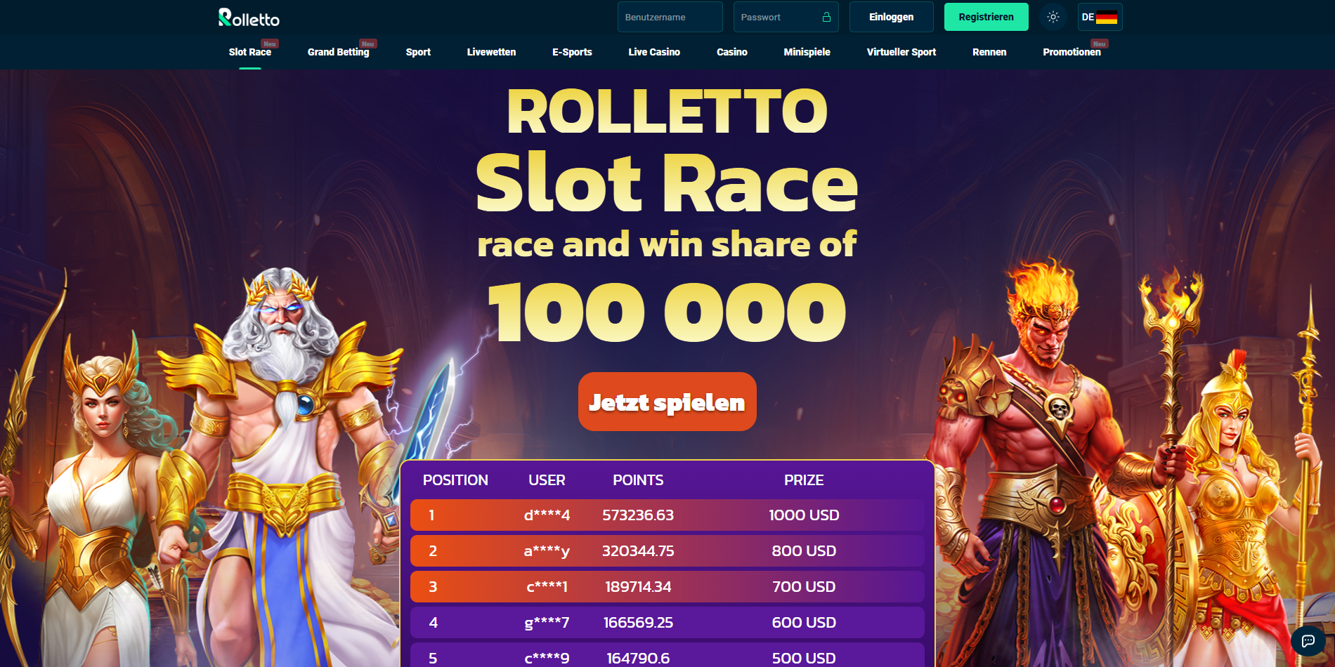 Rolletto Slot Race Turnier