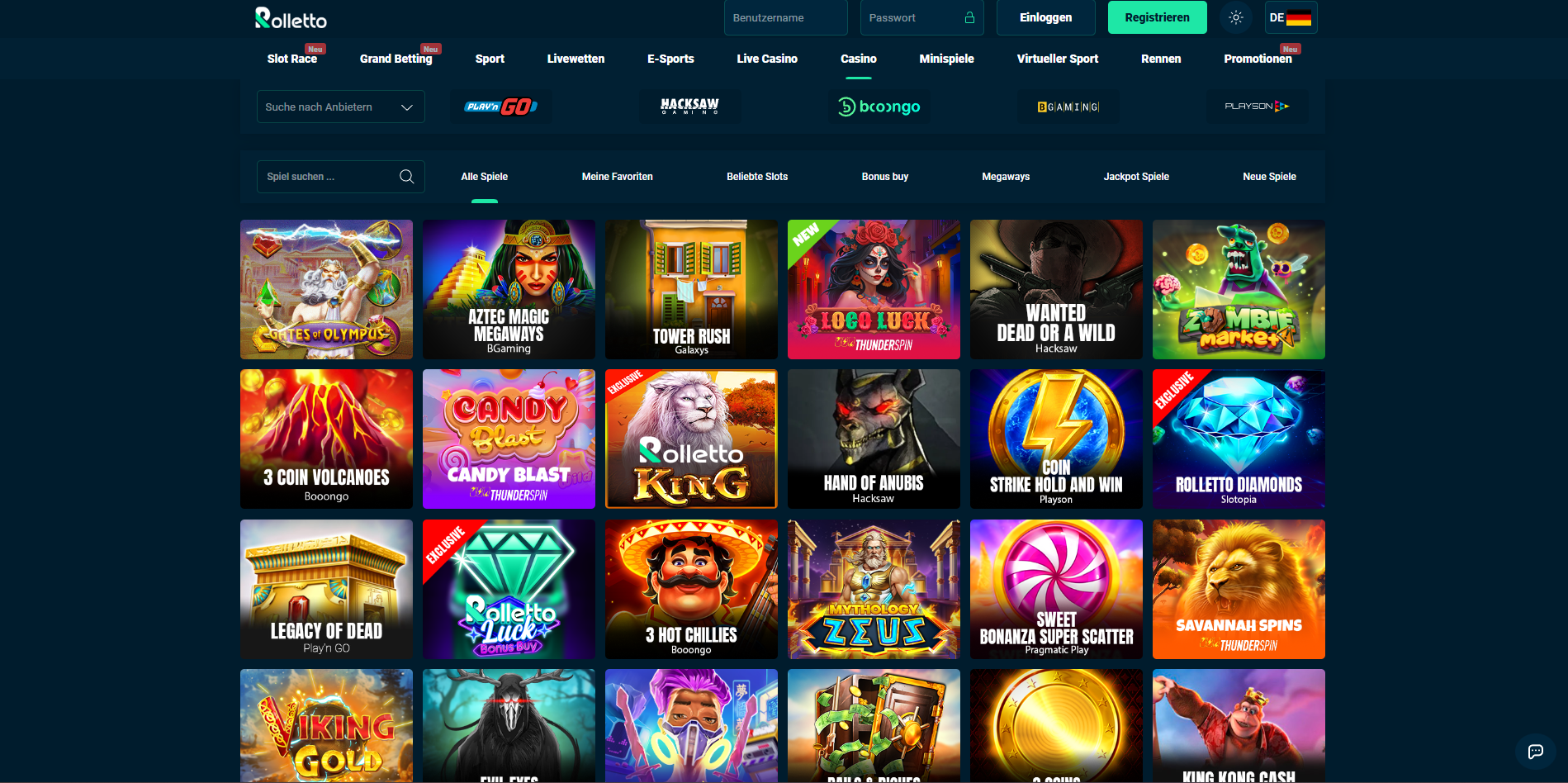 Rolletto Casino Slots