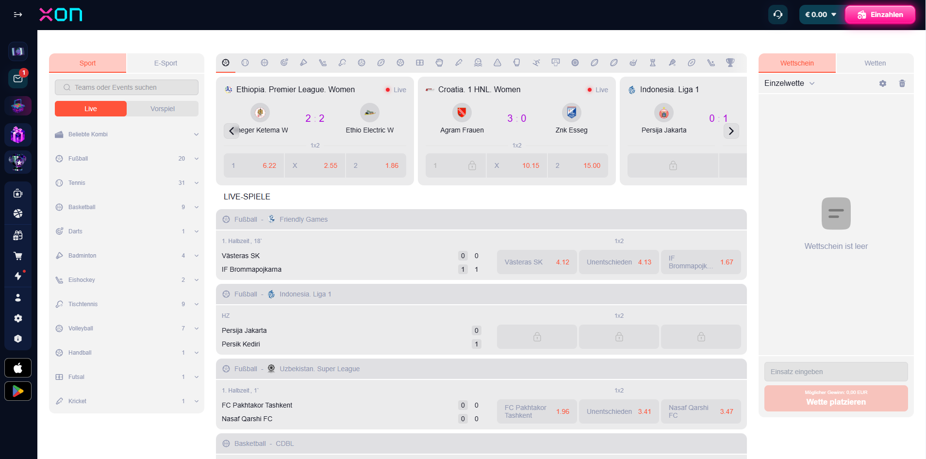 XON Casino Sportwetten